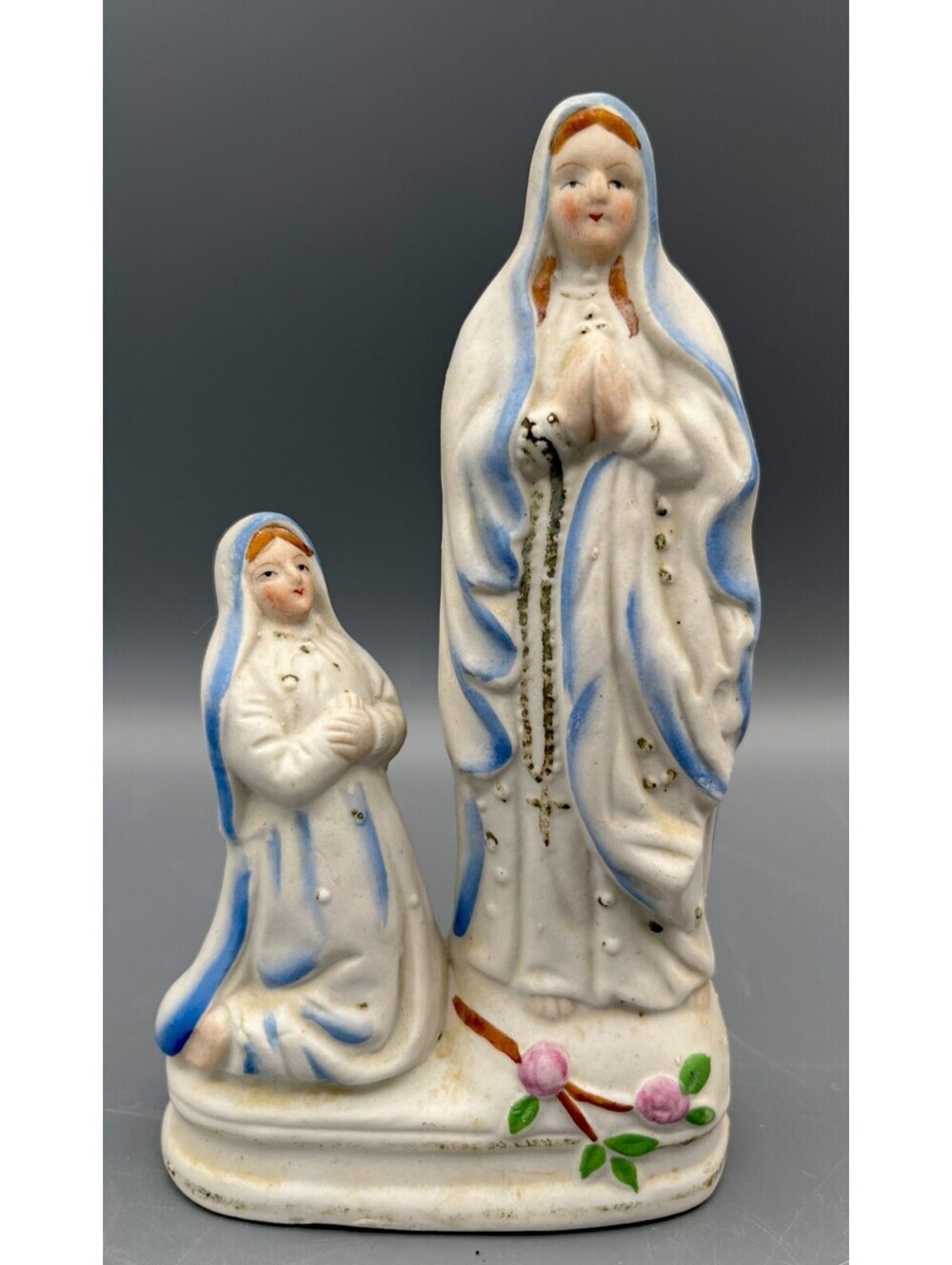 Vintage Occupied Japan Our Lady of Lourdes St Bernadette Catholic Figurine